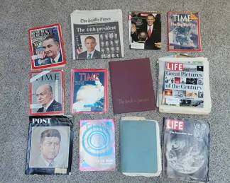 Vintage Time Magazine And Newspaper Clippings