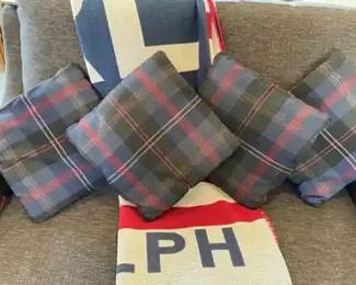 Ralph Lauren Throw Blanket And Plaid Pillows