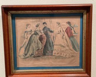 Antique Godi Print Les Modes Parisiennes Petersons Magazine