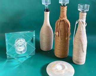 Unique Candle Holders And Candle Lot