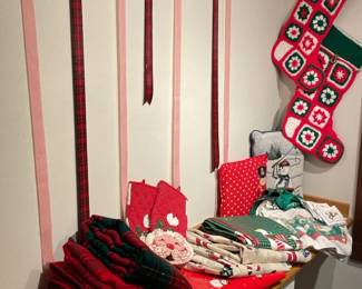 Holiday Linens, Card Holder And More