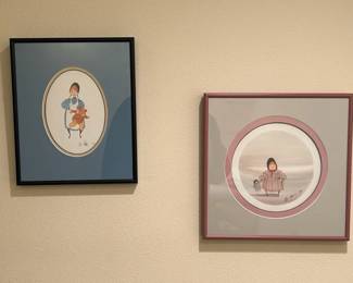 Pair of Signed Lithographs