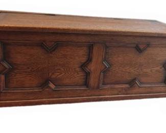 Beautiful Carved Wood Trunk