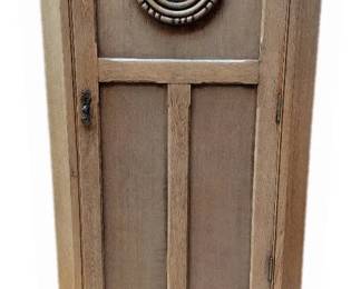 Narrow Free Standing Closet With Medallion Detail
