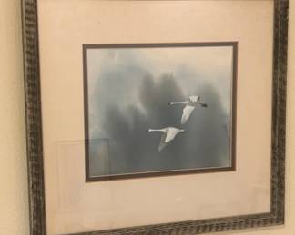 Toneri Ward Original Painting, Swans