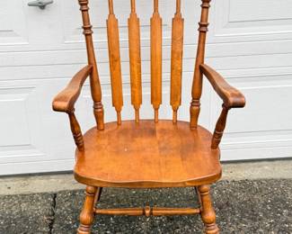 17 SolidWoodenChairwSpindleBack