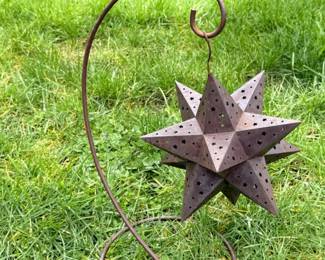 72 RusticMetalStarCandleHolder