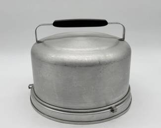 30 VintageMirroAluminumCakeCarrier