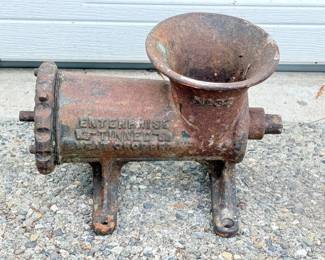 27 VintageRusticEnterpriseTinnedMeatChopper