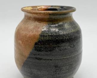 108 StudioStonewarePotteryVaseSigned