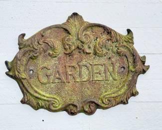 66 HeavyCastIronGardenPlaque