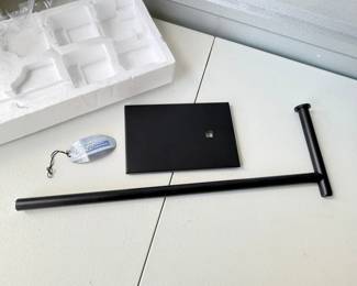 164 GatcoLatitudeIIFreestandingToiletPaperHolderMatteBlack