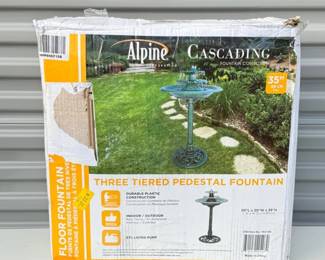 94 AlpineCorporationPlastic3TieredPedestalFountain