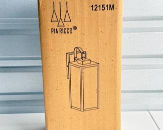 154 PiaRiccoOutdoorBlackWallLanternSconce