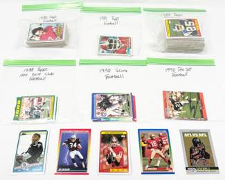 107 FootballPlayerCardswJoeMontanaBoJackson