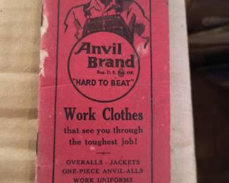 Early anvil brand notepad