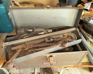 Craftsman tool box with tools