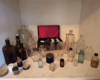 Collection of early bottles