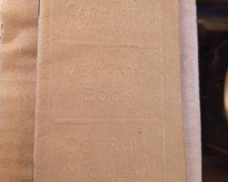 Carhartt railroad ledger