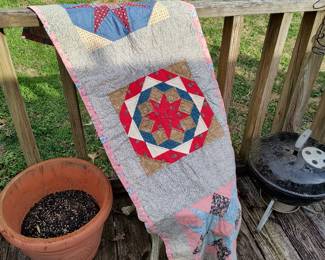 Handmade quilted runner