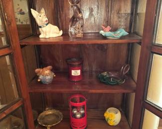 Very unusual glass display cabinet