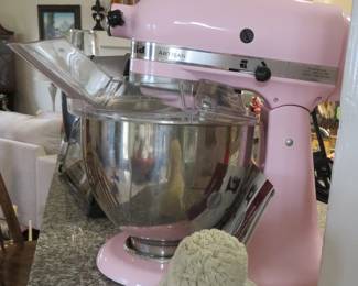 Pink KitchenAid mixer