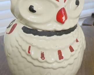 American Bisque owl cookie jar