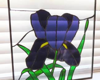 Iris stained glass