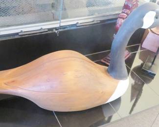 Carved Canadian Goose - signed, made in Canada