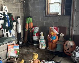 Blow molds + outdoor decorations