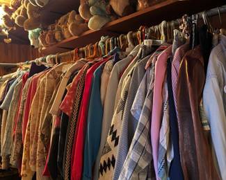 Lots of vintage clothes 