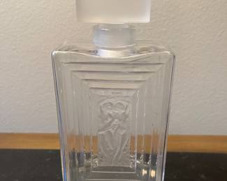 Lalique Crystal Perfume Bottle 