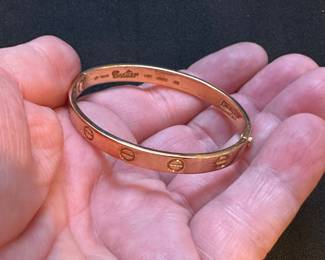 1970 CARTIER 18K GOLD ALDO CIPULLO LOVE BRACELET 