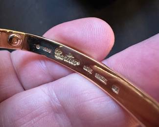 1970 CARTIER 18K GOLD ALDO CIPULLO LOVE BRACELET 