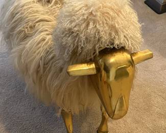 Francois-Xavier Lalanne Inspired Wooly Sheep Bench Seat