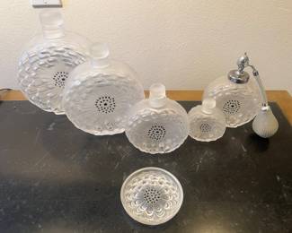 Lalique "Dahlia" Perfume Bottles 