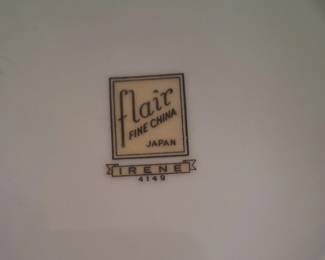 Flair Fine China in the "Irene" pattern (model 4149), manufactured in Japan
