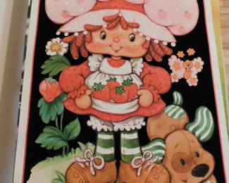 VINTAGE STRAWBERRY SHORTCAKE BLACKLIGHT POSTER 2002