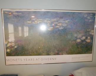 FRAMED MONET POSTER