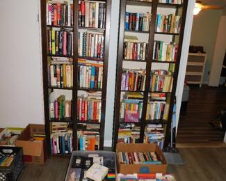 BOOKCASES AND BOOKS