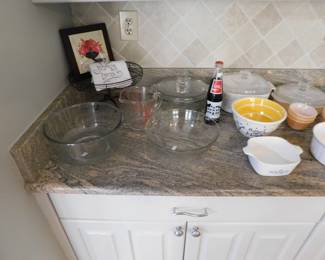 GLASSWARE AND CORNING WARE