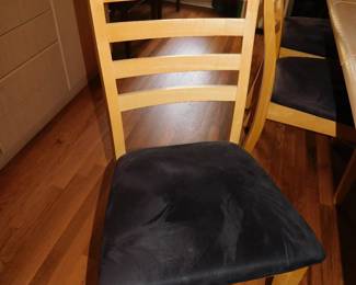 SIDE CHAIR WITH SUEDE SEAT