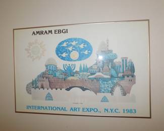 FRAMED AMRAM EBGI 1983 POSTER
