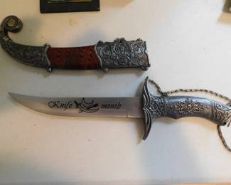 VINTAGE KNIFE MONTH KNIFE AND SHEATH