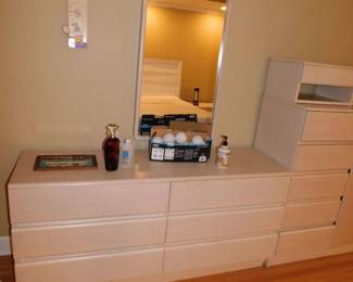 CONTEMPORARY DRESSER AND MIRROR