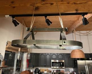 Hanging large pot rack