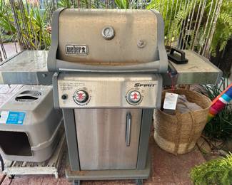 Weber BBQ grill with cover