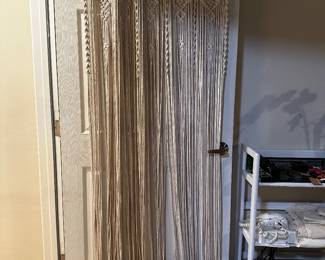 Macrame curtain 30” wide