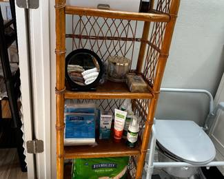 Bamboo Rattan small shelf