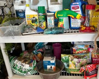 Garden supplies and feeders 
